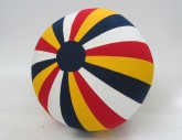 Ball, Beach Ball, Striped Cloth, Red, 1950s+, Cloth, USA